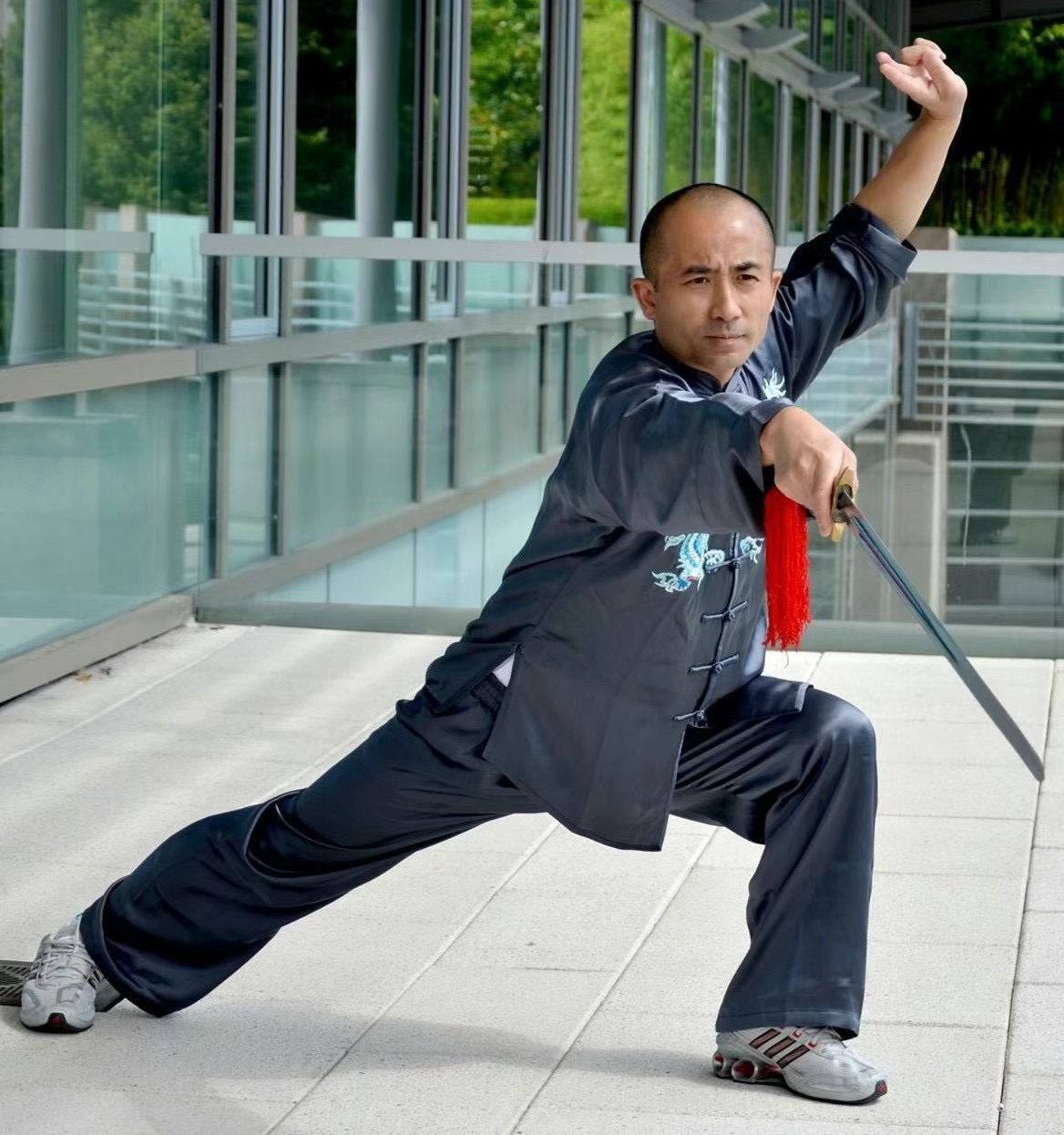 Taichi sword demonstration